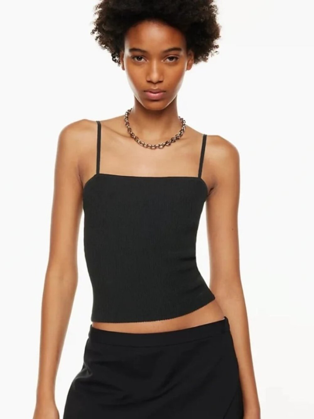 Aritzia Babaton Sculpt Knit Cami Black Size Small